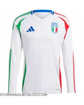 Italia Maglia Gara Trasferta Repliche Europei 2024 Maniche Lunghe